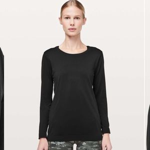 Lululemon swiftly tech long sleeve (breeze) relaxed fit long sleeve shirt black